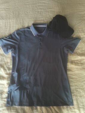 Galvin Green golf shirt and hat